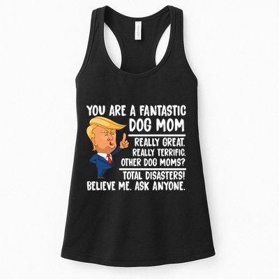 You Are A Fantastic Dog Mom Donald Trump Womens Tank Top