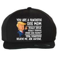 You Are A Fantastic Dog Mom Donald Trump Wool Snapback Cap