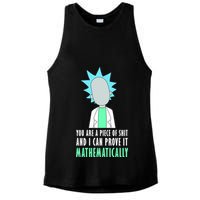 You Are A Piece Of Shit And I Can Prove It Mathematically Ladies PosiCharge Tri-Blend Wicking Tank