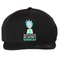 You Are A Piece Of Shit And I Can Prove It Mathematically Wool Snapback Cap