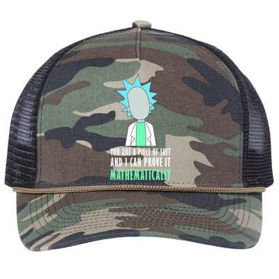 You Are A Piece Of Shit And I Can Prove It Mathematically Retro Rope Trucker Hat Cap