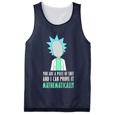You Are A Piece Of Shit And I Can Prove It Mathematically Mesh Reversible Basketball Jersey Tank