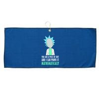 You Are A Piece Of Shit And I Can Prove It Mathematically Large Microfiber Waffle Golf Towel