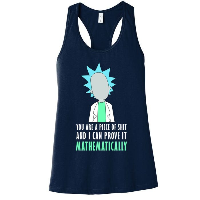 You Are A Piece Of Shit And I Can Prove It Mathematically Womens Tank Top