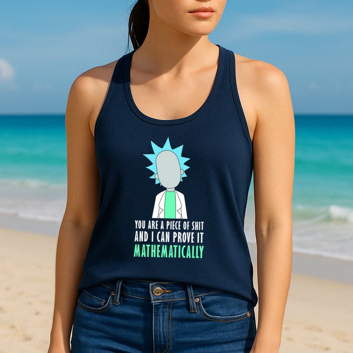You Are A Piece Of Shit And I Can Prove It Mathematically Womens Tank Top
