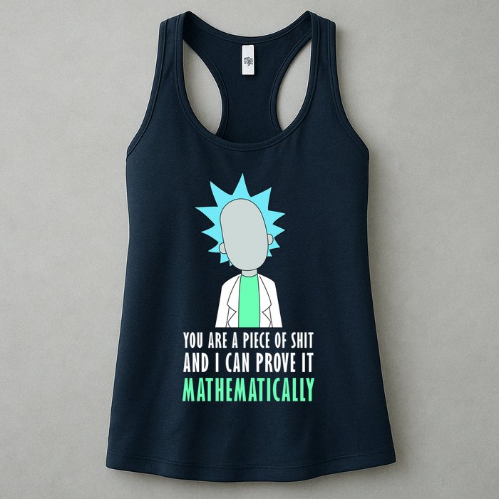 You Are A Piece Of Shit And I Can Prove It Mathematically Womens Tank Top