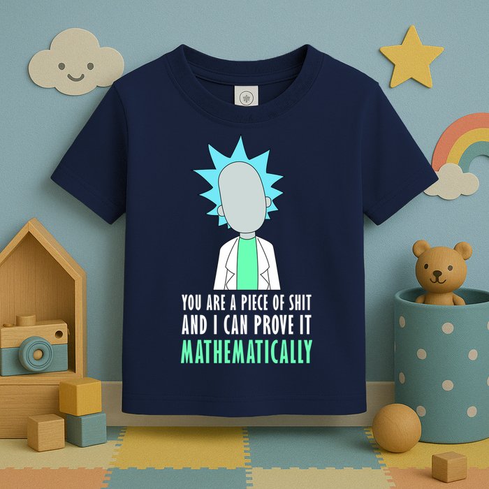 You Are A Piece Of Shit And I Can Prove It Mathematically Toddler T-Shirt