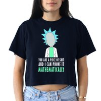 You Are A Piece Of Shit And I Can Prove It Mathematically Crop Top