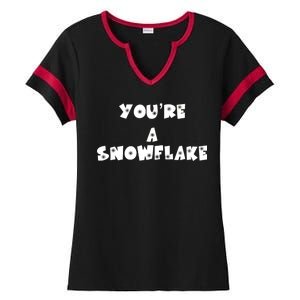 You are a Snowflake - Pro Donald Trump Ladies Halftime Notch Neck Tee