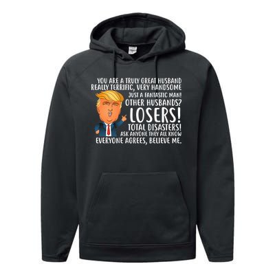 You Are A Truly Great Husband Donald Trump Performance Fleece Hoodie