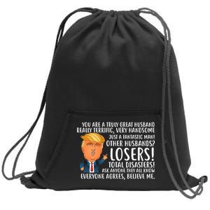 You Are A Truly Great Husband Donald Trump Sweatshirt Cinch Pack Bag