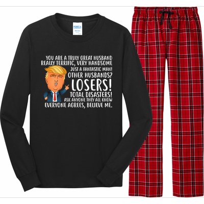 You Are A Truly Great Husband Donald Trump Long Sleeve Pajama Set