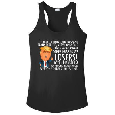 You Are A Truly Great Husband Donald Trump Ladies PosiCharge Competitor Racerback Tank