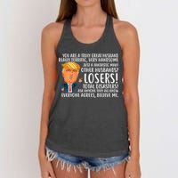 You Are A Truly Great Husband Donald Trump Women's Knotted Racerback Tank