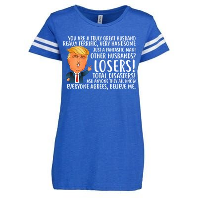 You Are A Truly Great Husband Donald Trump Enza Ladies Jersey Football T-Shirt