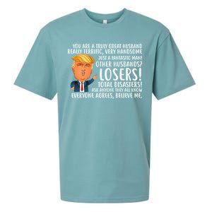 You Are A Truly Great Husband Donald Trump Sueded Cloud Jersey T-Shirt