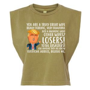 You Are A Truly Great Wife Donald Trump Garment-Dyed Women's Muscle Tee