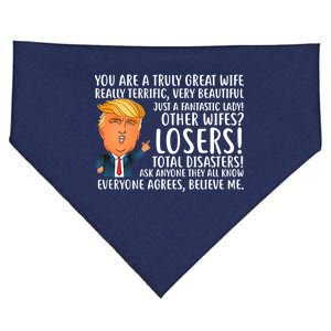 You Are A Truly Great Wife Donald Trump USA-Made Doggie Bandana