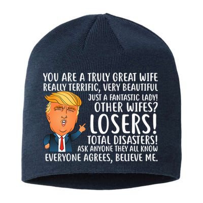You Are A Truly Great Wife Donald Trump Sustainable Beanie