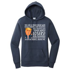 You Are A Truly Great Wife Donald Trump Women's Pullover Hoodie