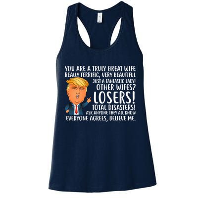 You Are A Truly Great Wife Donald Trump Womens Tank Top