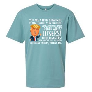 You Are A Truly Great Wife Donald Trump Sueded Cloud Jersey T-Shirt