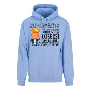 You Are A Truly Great Wife Donald Trump Unisex Surf Hoodie