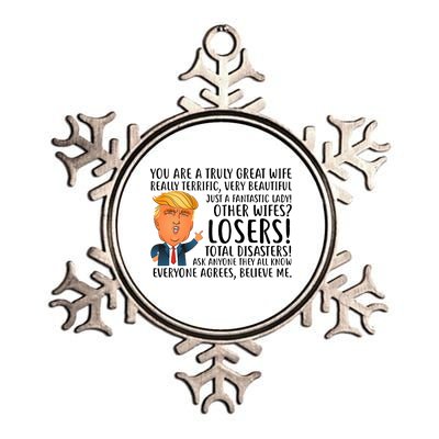 You Are A Truly Great Wife Donald Trump Metallic Star Ornament