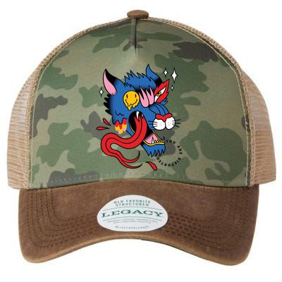 You Are Distorted Funny Wolf Legacy Tie Dye Trucker Hat