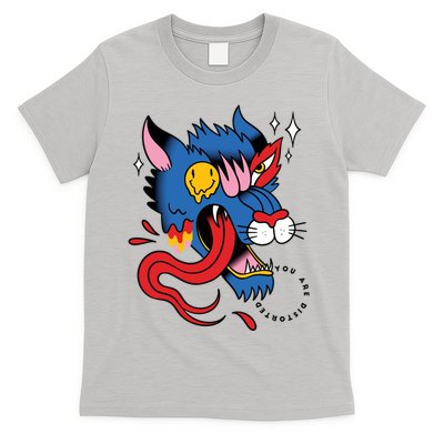 You Are Distorted Funny Wolf T-Shirt