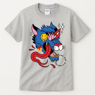 You Are Distorted Funny Wolf Tall T-Shirt