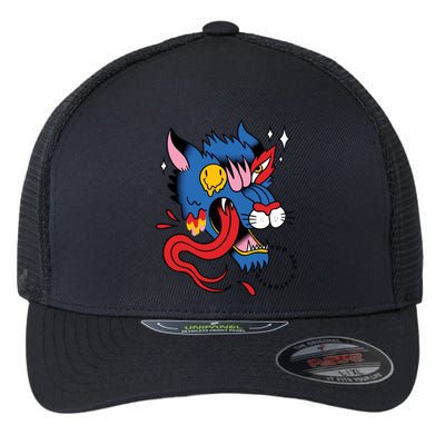 You Are Distorted Funny Wolf Flexfit Unipanel Trucker Cap