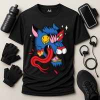 You Are Distorted Funny Wolf Cooling Performance Crew T-Shirt