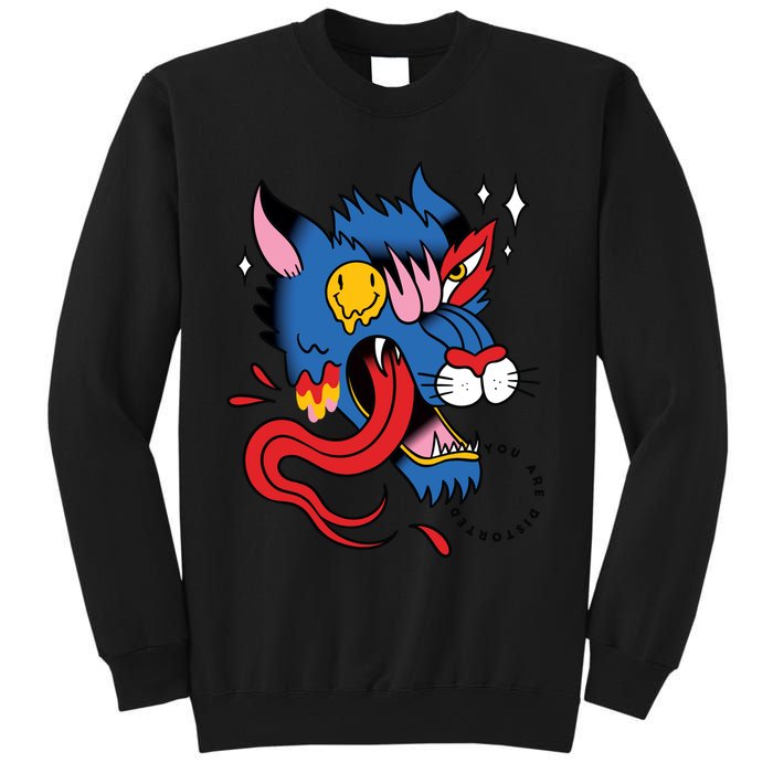 You Are Distorted Funny Wolf Sweatshirt