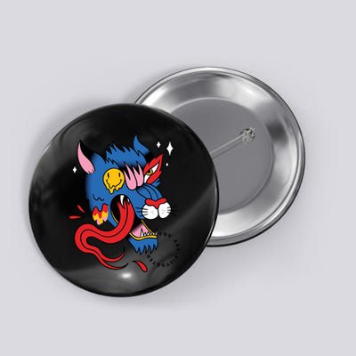 You Are Distorted Funny Wolf Button