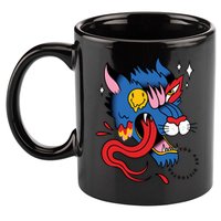 You Are Distorted Funny Wolf 11oz C Handle Ceramic Mug