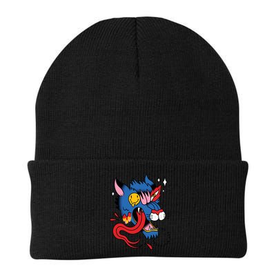 You Are Distorted Funny Wolf Beanie