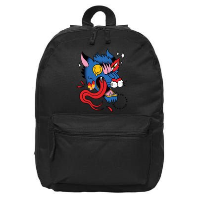 You Are Distorted Funny Wolf 16 in Basic Backpack