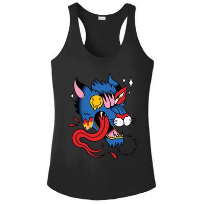 You Are Distorted Funny Wolf Ladies PosiCharge Competitor Racerback Tank