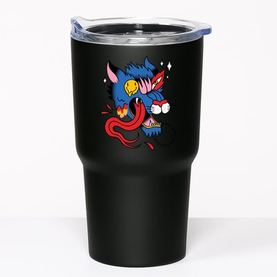 You Are Distorted Funny Wolf Tumbler