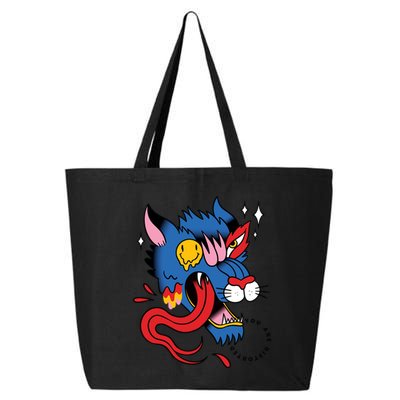 You Are Distorted Funny Wolf 25L Jumbo Tote