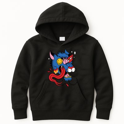 You Are Distorted Funny Wolf Kids Hoodie