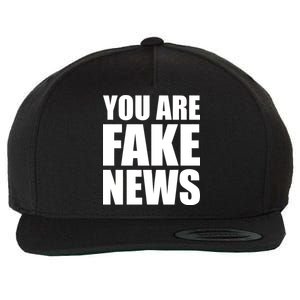 You Are Fake News #FAKENEWS Wool Snapback Cap