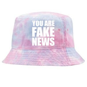 You Are Fake News #FAKENEWS Tie-Dyed Bucket Hat