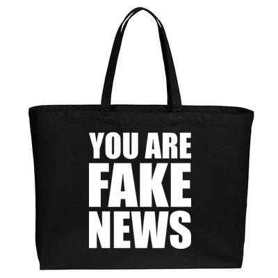 You Are Fake News #FAKENEWS Cotton Canvas Jumbo Tote