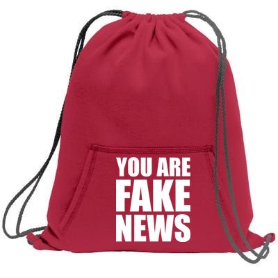 You Are Fake News #FAKENEWS Sweatshirt Cinch Pack Bag