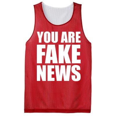 You Are Fake News #FAKENEWS Mesh Reversible Basketball Jersey Tank