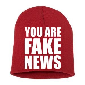 You Are Fake News #FAKENEWS Short Acrylic Beanie