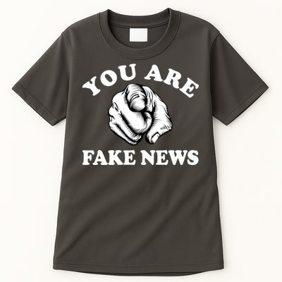 You Are Fake News Funny Trump Political Tall T-Shirt