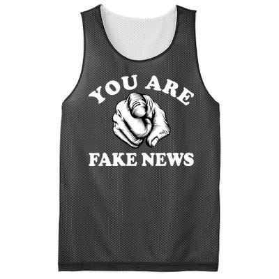 You Are Fake News Funny Trump Political Mesh Reversible Basketball Jersey Tank